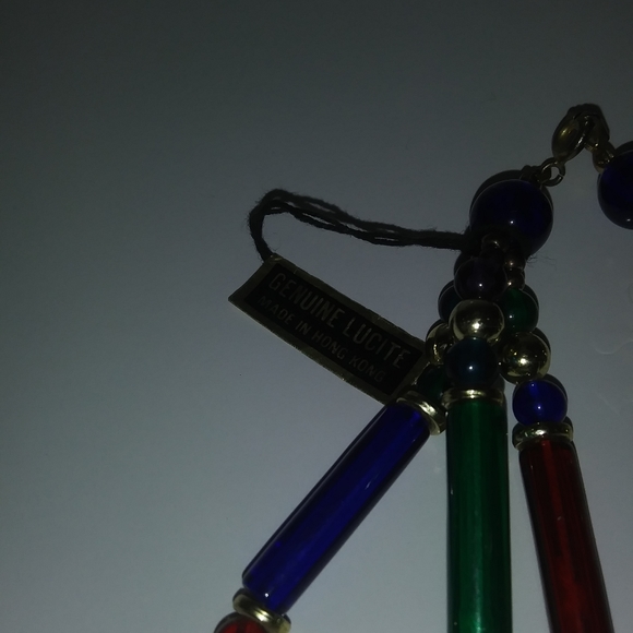 Genuine Lucite Necklace - Picture 3 of 6